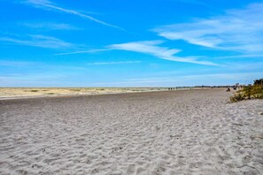 Na praia