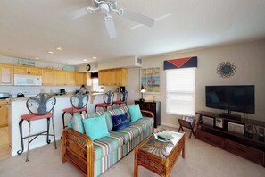 TV, DVD player, stereo, offices
