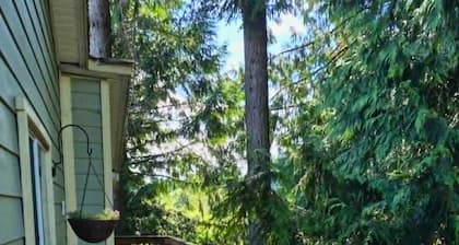 🌲 Cozy Cedar Corner: Private Forest-View Suite Near Glen Lake