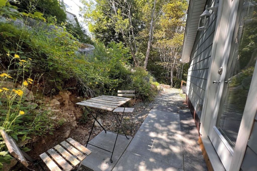 屋外ダイニングエリア