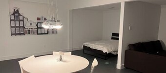 Spacious guest suite with sitting area