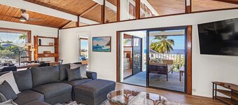 Sunset Ocean Views & Pool • Spacious 4BR, Deck & AC