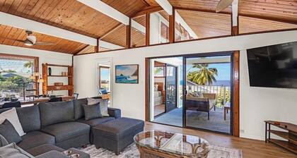 Sunset Ocean Views & Pool • Spacious 4BR, Deck & AC