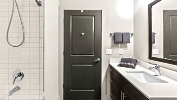 Shower, hair dryer