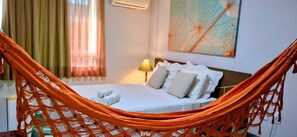 1 bedroom, free WiFi, bed sheets - Suite for up to 3 people in Ponta Negra (Natal)