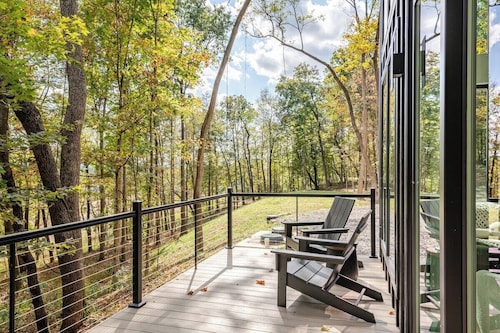 Nordic Nook: Scandinavian Forest Escape + EV charger