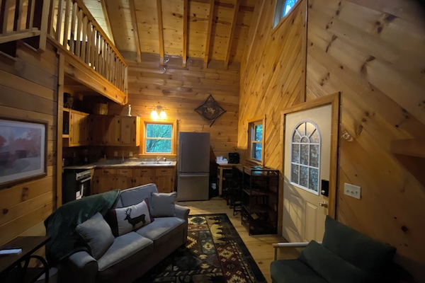 Televisie en een open haard