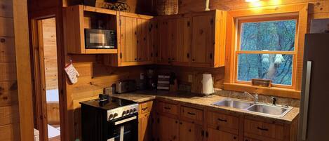 Microondas, horno, parrilla de estufa y toallas de papel