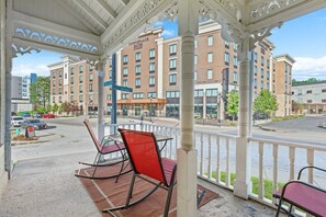 Udsigt fra overnatningsstedet