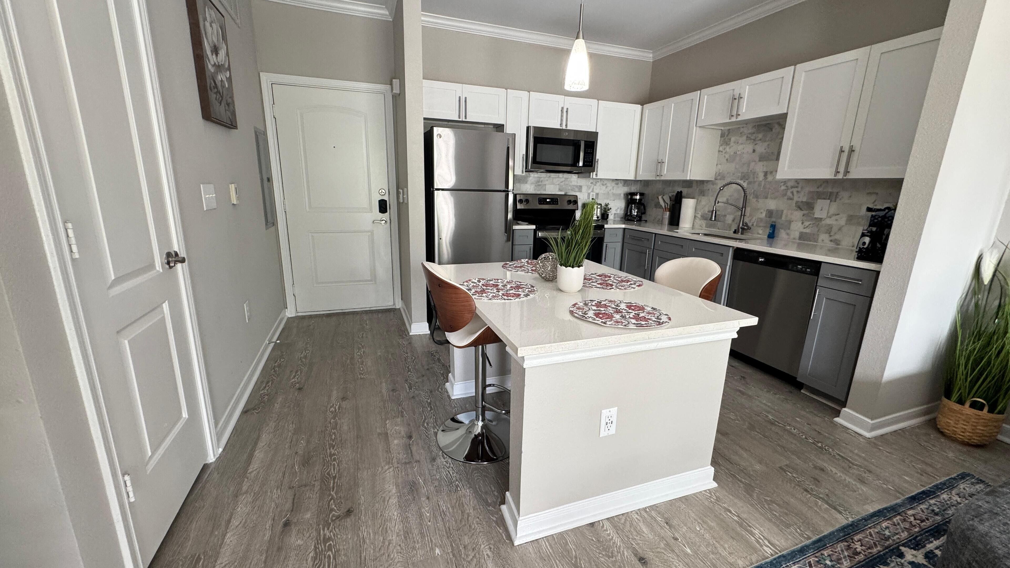 Microwave, oven, stovetop, dishwasher