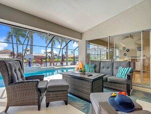 Et oppvarmet basseng