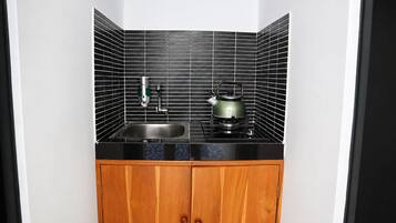Kabin Deluks, 1 Tempat Tidur Queen, kolam renang pribadi | Dapur pribadi | Peralatan masak/sendok-piring