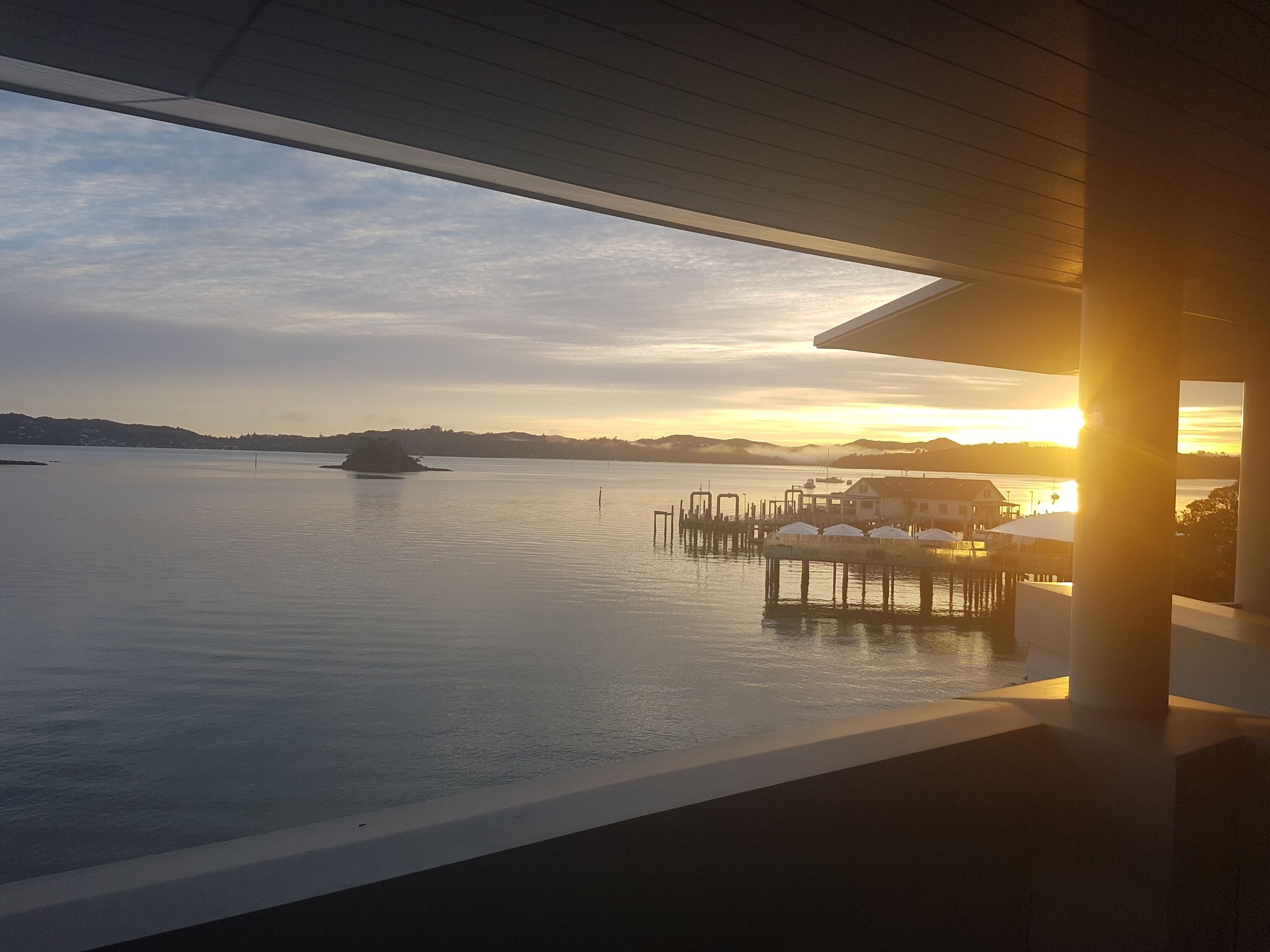 Blick von der Unterkunft