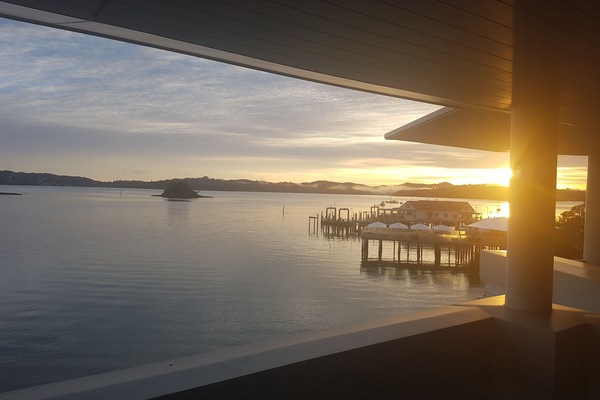 Blick von der Unterkunft