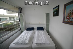 2 室のベッドル ーム、旅行用ベビーベッド、WiFi (無料)