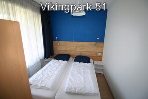 2 makuuhuonetta, vauvan matkasänky, ilmainen Wi-Fi