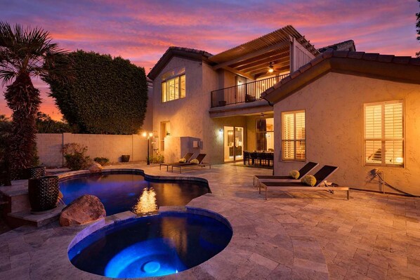 A heated pool
