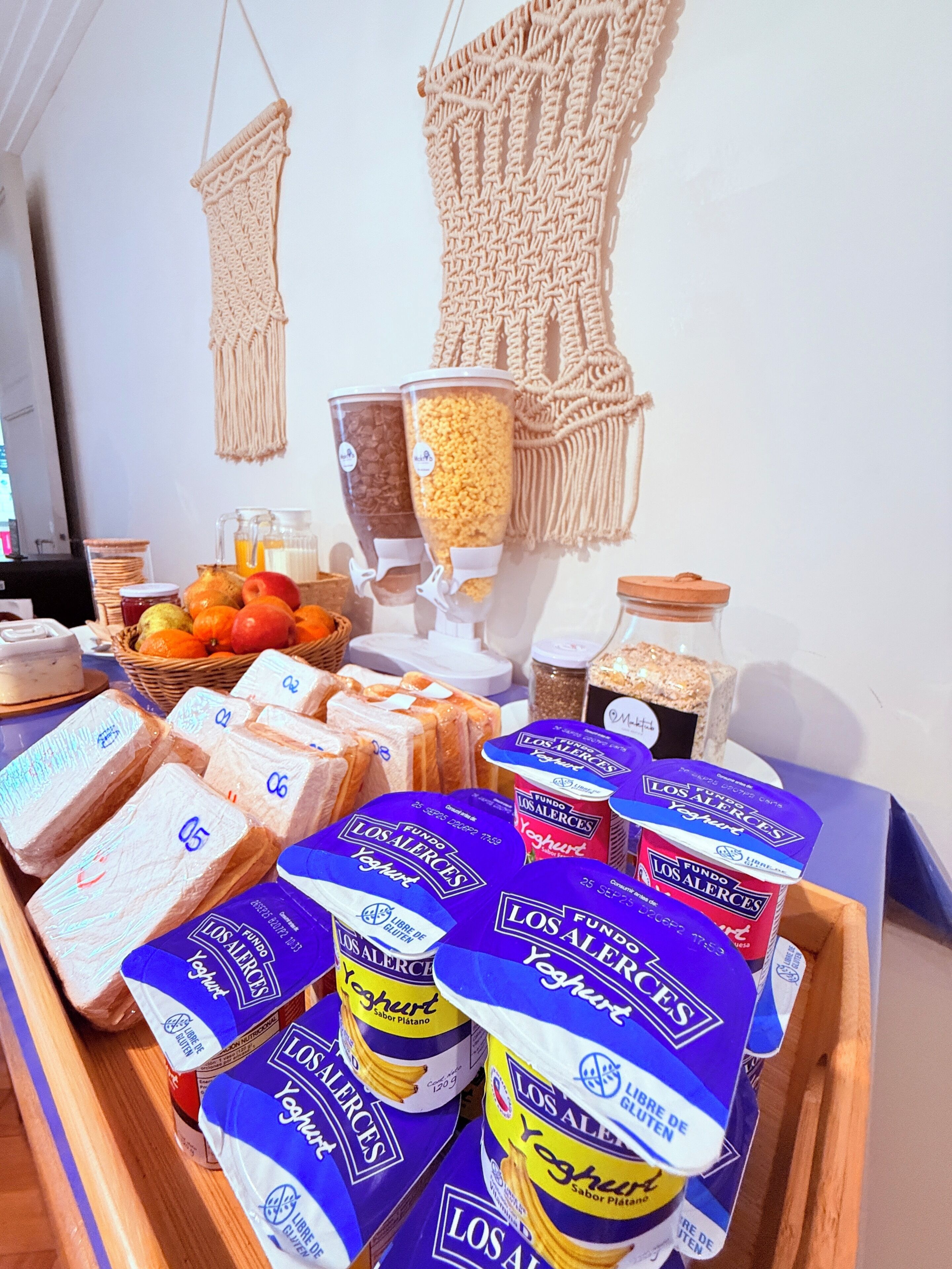 Desayuno de autoservicio incluido todos los días