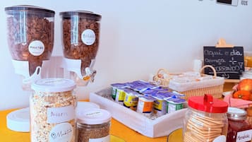 Free daily self-serve breakfast