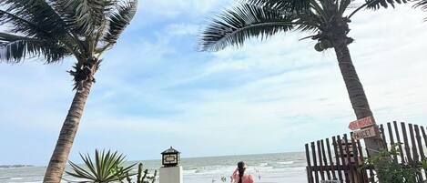 Beach nearby, beach umbrellas, beach towels, beach massages
