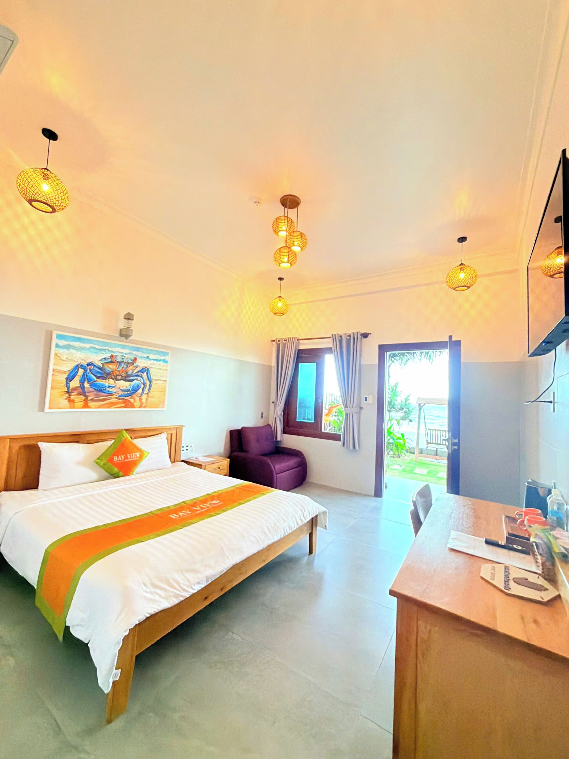 Deluxe Double Room, Non Smoking, Beachfront | Blackout drapes, soundproofing, iron/ironing board, WiFi (free)