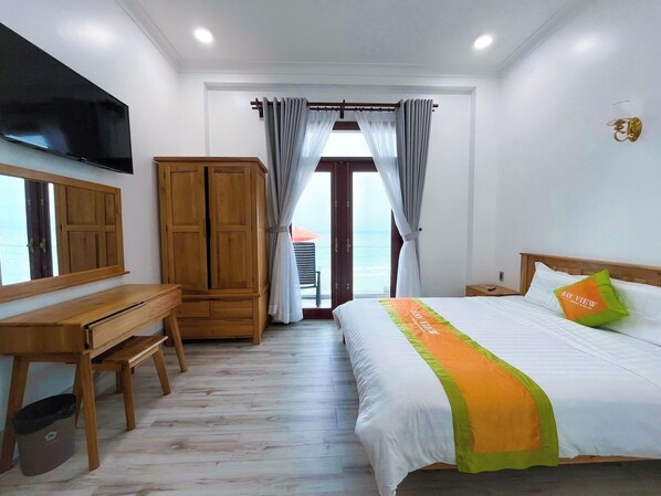 Desk, blackout curtains, soundproofing, iron/ironing board