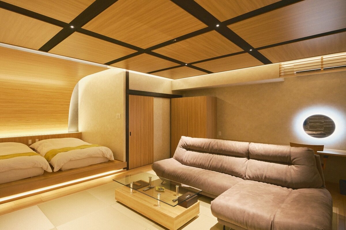 Japanese-western room, Mountain view, Non-smoking ([Kaho]Kaho ~ Open-air bath included)