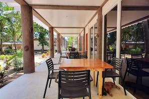 Blick von der Unterkunft