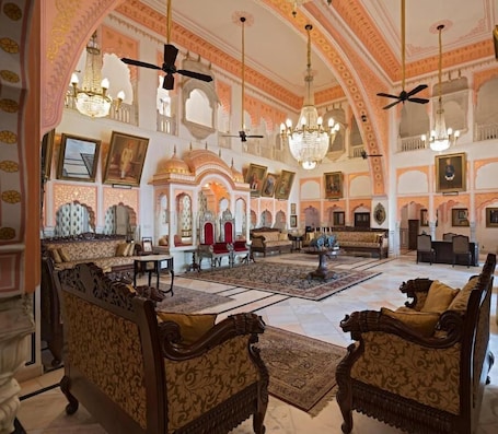 Lobby. Alsisar Mahal- Heritage Palace Hotel