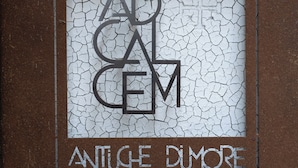 A logo with the text "ANTUÇE DUMORE" on a textured background. - Ad Calcem "lagodentro" (Terlizzi)