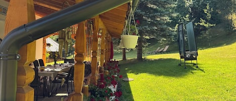 Blick von der Unterkunft