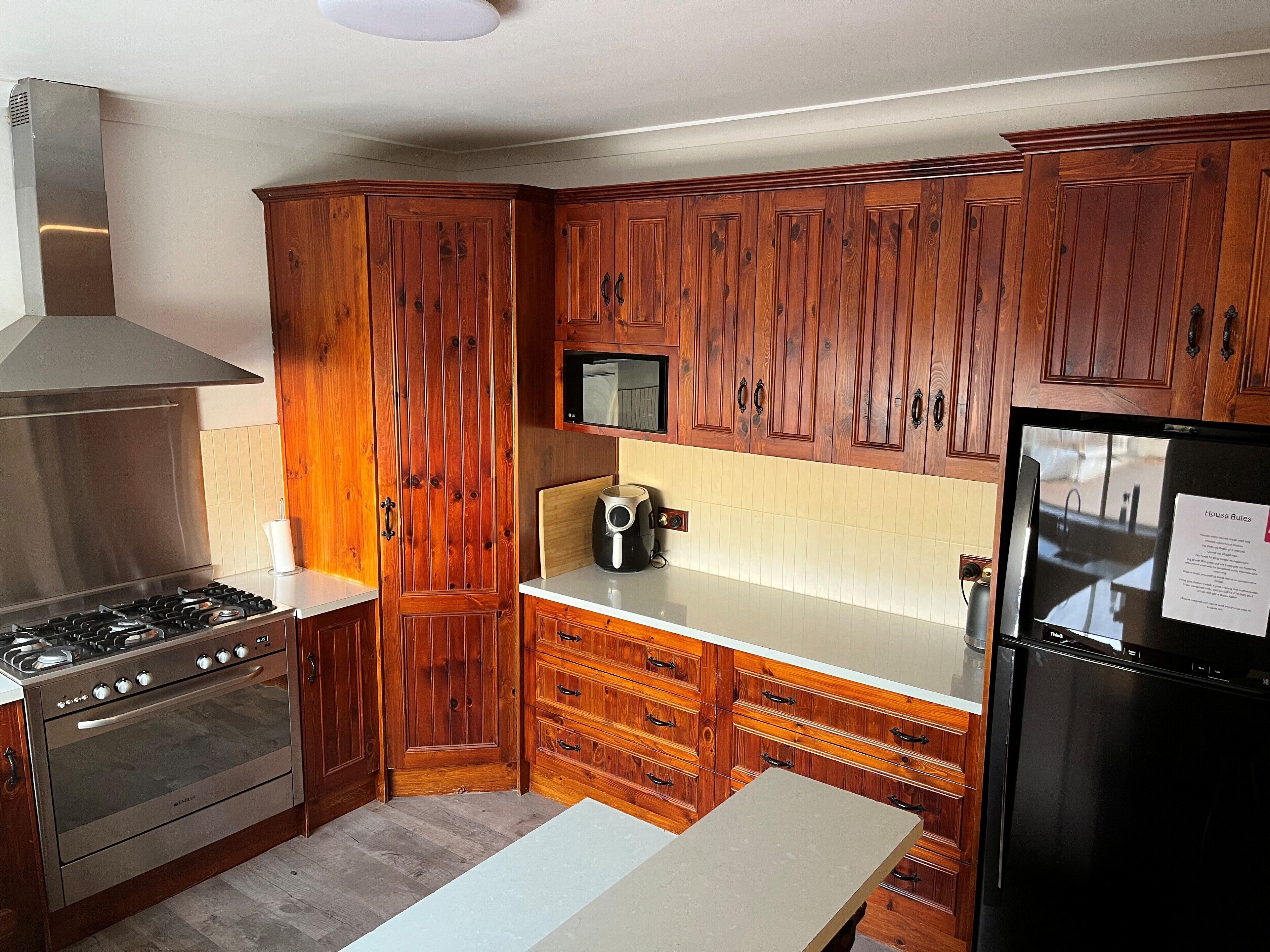 Microwave, oven, stovetop