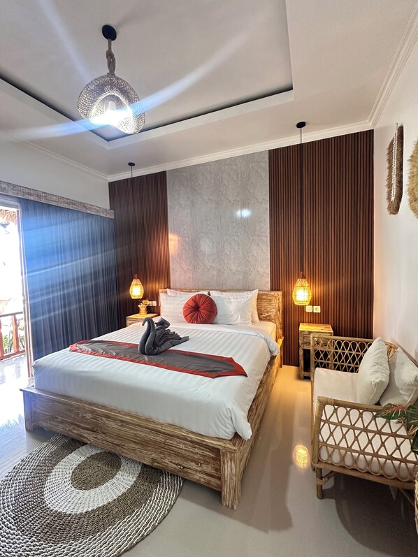 Superior Double Room, Patio, Sea View