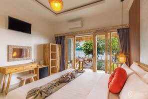 Deluxe Double Room, Patio, Sea View | Wi-fi percuma 