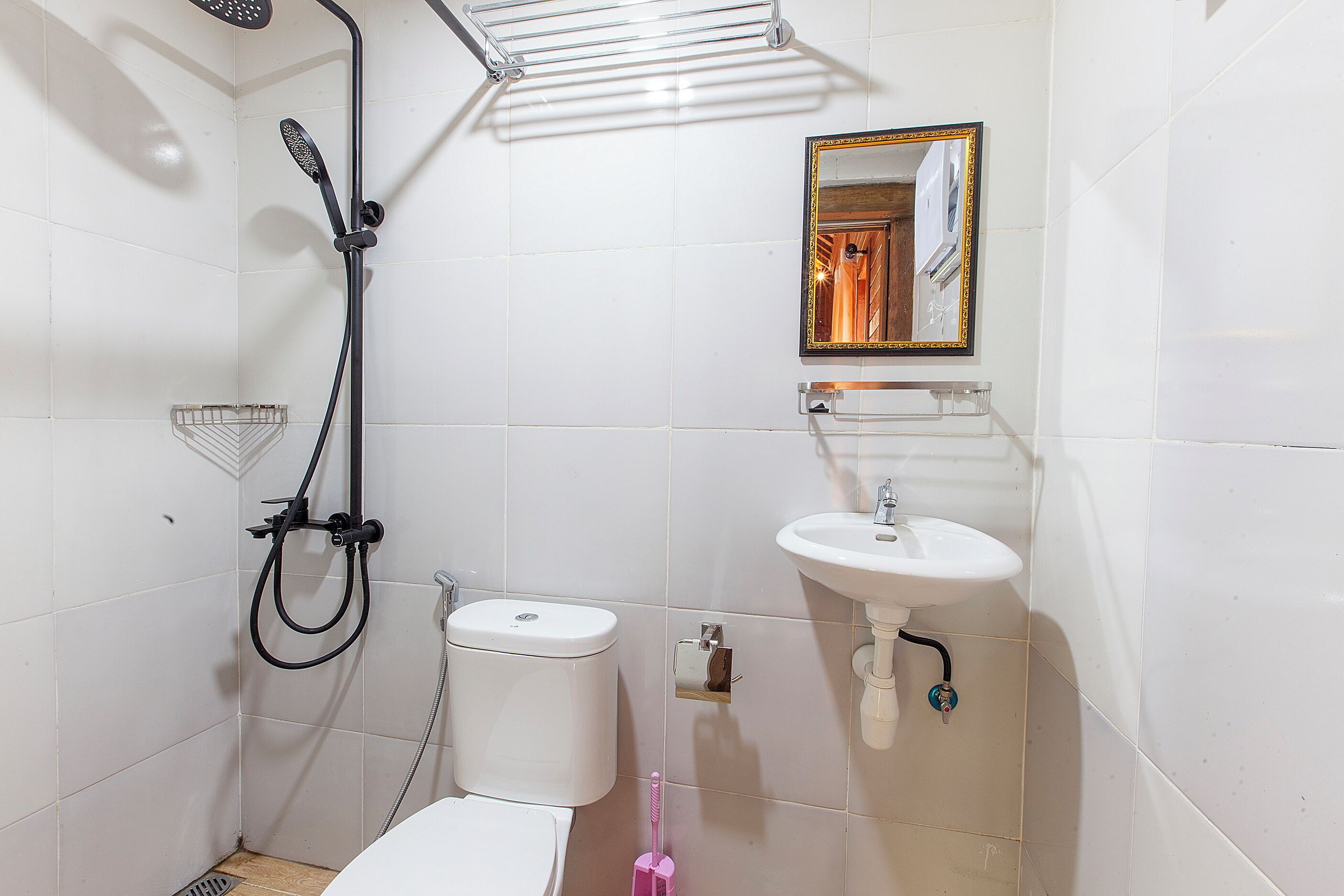 Superior-Doppel- oder -Zweibettzimmer, Balkon, Gartenblick | Badezimmer