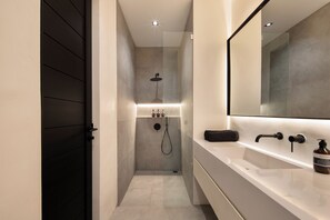 Shower, hair dryer, towels, soap - the den canggu (Canggu)