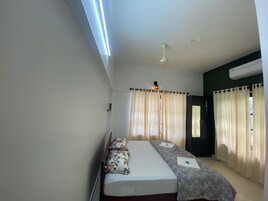 Down comforters, laptop workspace, iron/ironing board, free WiFi