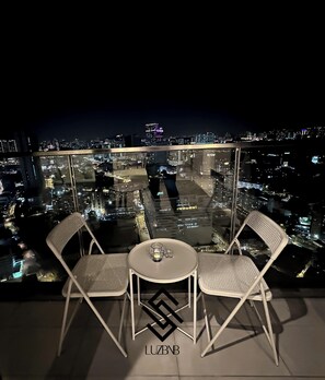 Luxury Apartment, City View | Terrace/patio