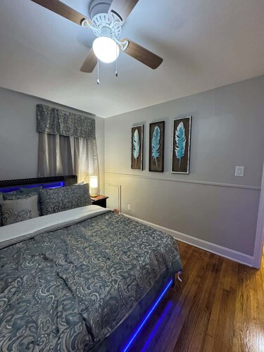 Modern 2BR Retreat | 85” TV Ultra-Comfy king Beds