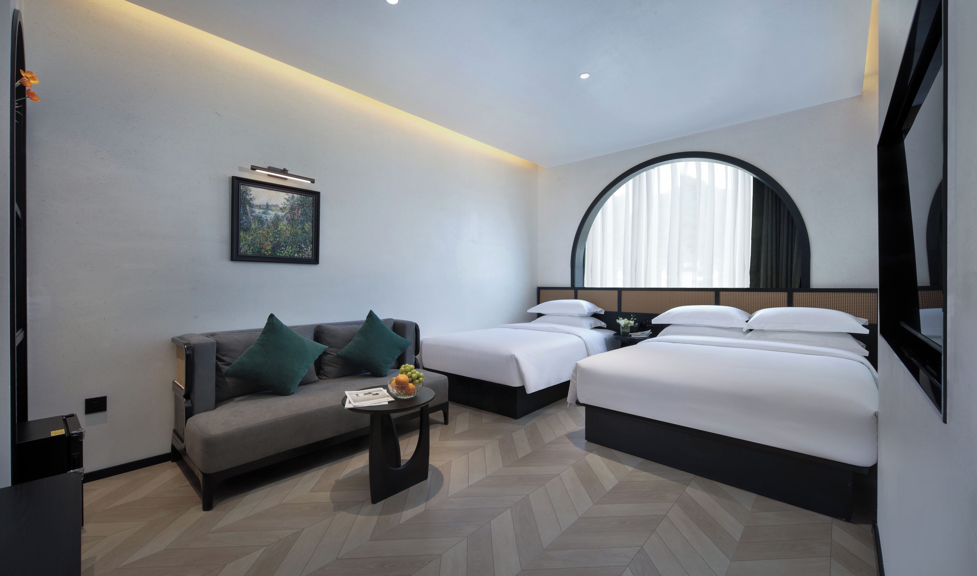 Family Double Room | Blackout drapes, iron/ironing board, free WiFi