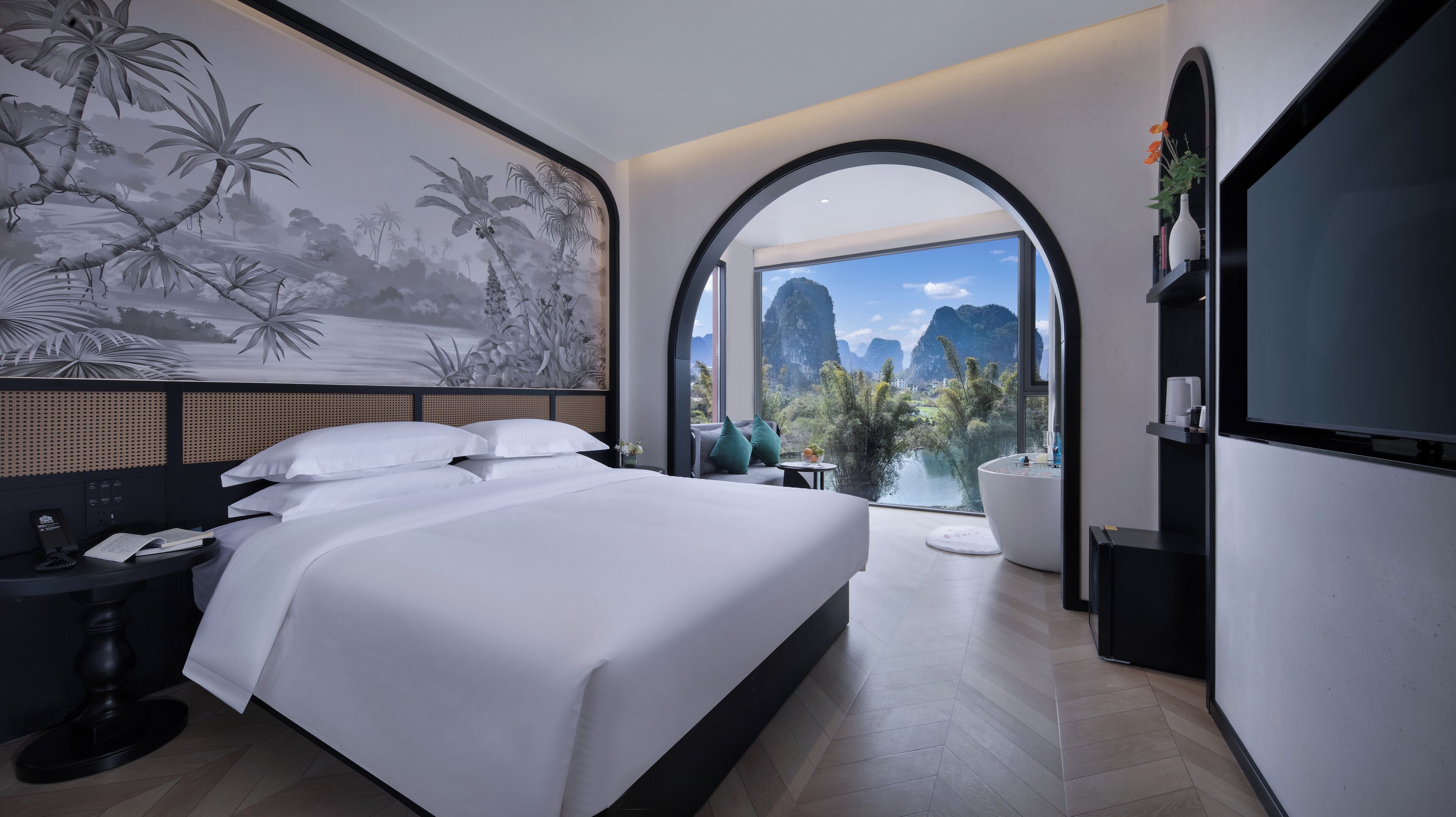 Luxury Double Room, River View | Blackout drapes, iron/ironing board, free WiFi