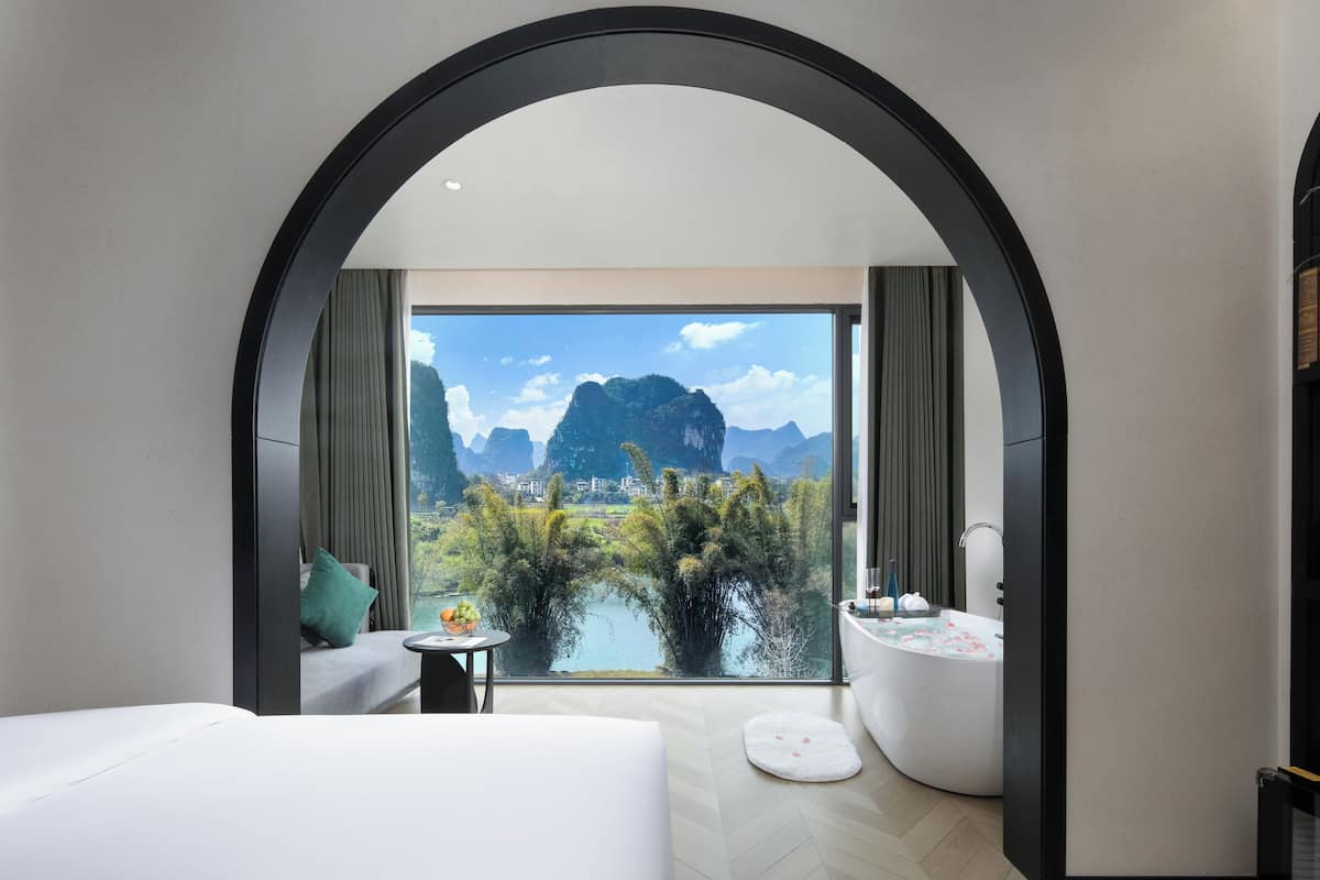 Superior Double Room, River View | Desk, laptop workspace, blackout drapes, soundproofing