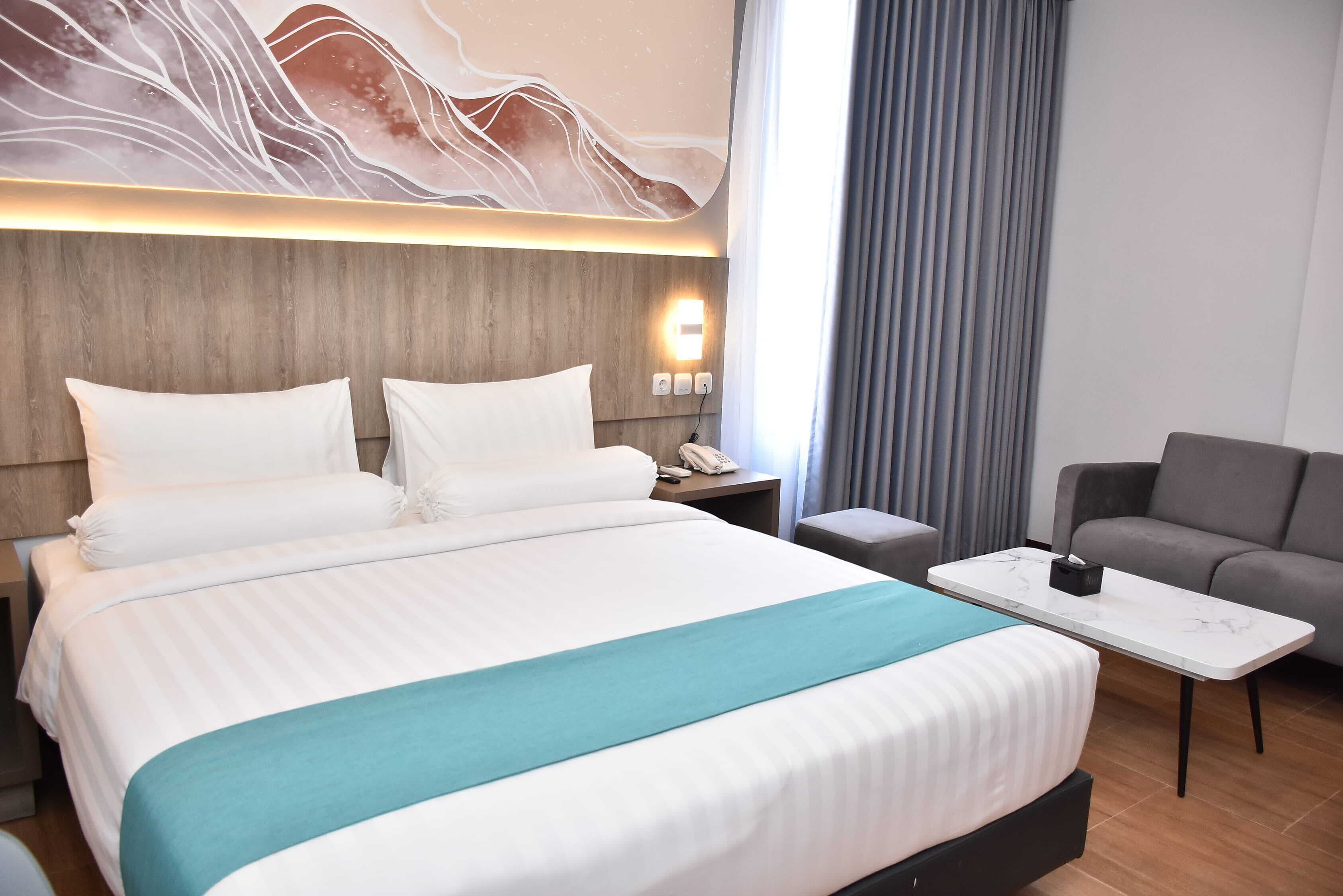 Kamar Double Junior | Wi-Fi gratis dan seprai linen