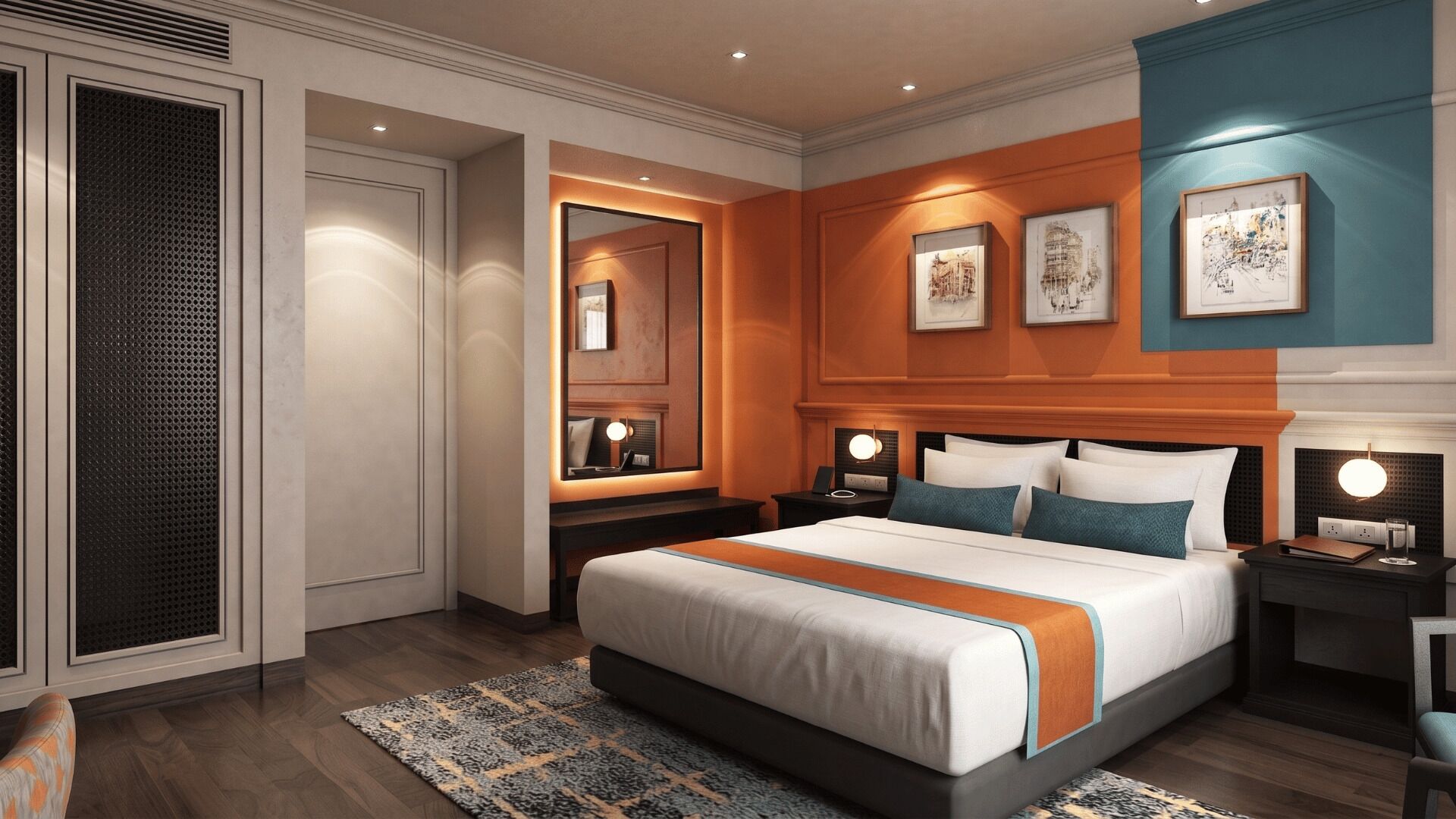 Executive suite | Een minibar, een bureau, een laptopwerkplek, gratis wifi