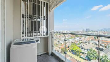 Apartemen, 2 kamar tidur, pemandangan kota | Laundry