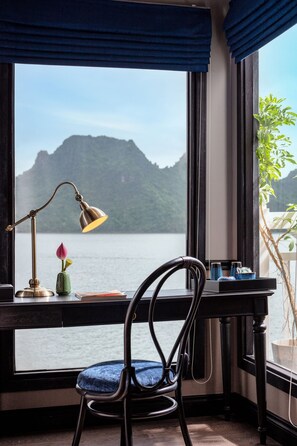 In-room safe, desk, laptop workspace, iron/ironing board