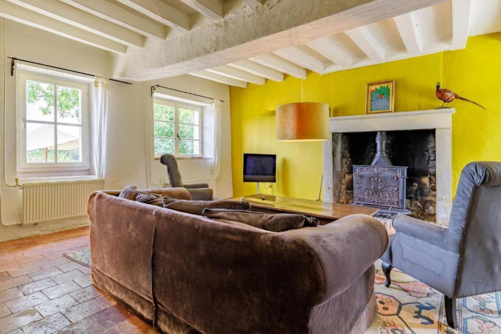 TV connectée, cheminée