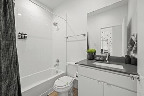Towels, soap, toilet paper