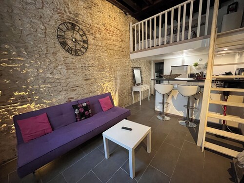 Cosy duplex en plein coeur d'Orléans au calme dans rue piétonne prox Cathédrale