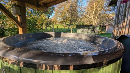 Deux chalets contigus et écologiques 9 pers. avec spa jacuzzi, montagne Vosges